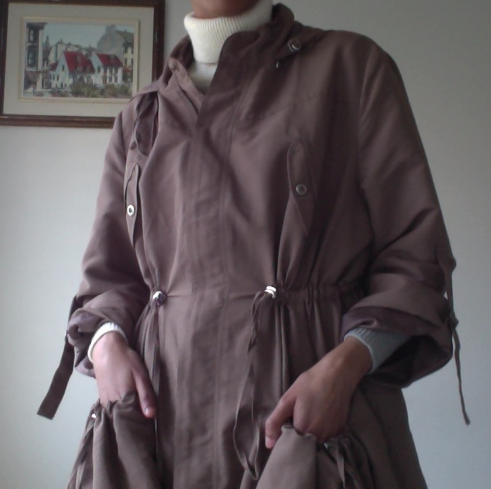 ❤SALE❤ Knee-Length Taupe Spring Jacket